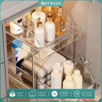 Aoresac dưới bồn rửa kéo ra tổ chức nhiều mục đích Stackable diện tích trong suốt tiết kiệm vật nuôi dưới bồn rửa kệ lưu trữ cho phòng tắm nhà bếp