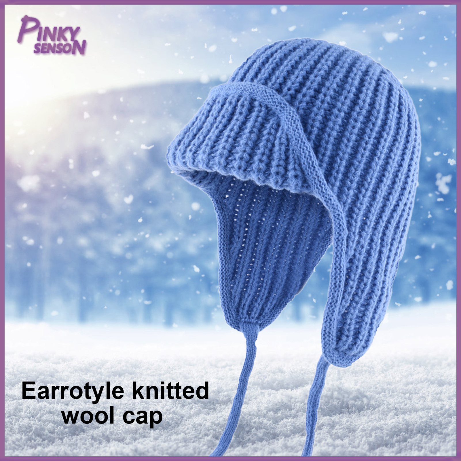 Unisex Winter Hat Knitted Thick Warm Windproof Solid Color Ear Protection Beanie Winter Outdoor Daily Bomber Cap Cycling Travel Headwear ราคา 247 บาท*ส่งฟรี