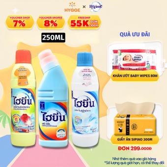 Thuốc Tẩy Trắng Quần Áo Hygiene - Nước Tẩy Quần Áo Trắng Và Màu Thái Lan 250ml