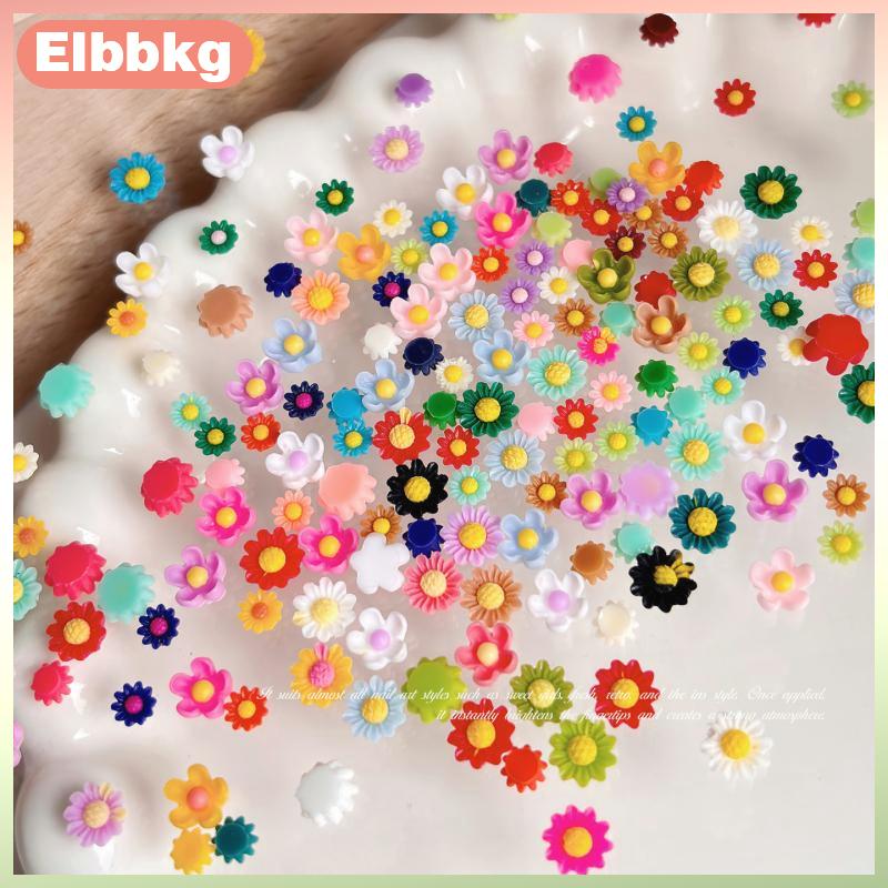 Elbbkg สติกเกอร์พลอยเทียมติดเล็บลายดอกไม้ทำจากเรซินสี3D มีเสน่ห์หลากรูปทรงสำหรับการทำเล็บแบบ DIY ออกแบบและตกแต่งเทศกาล ราคา 36 บาท*ส่งฟรี