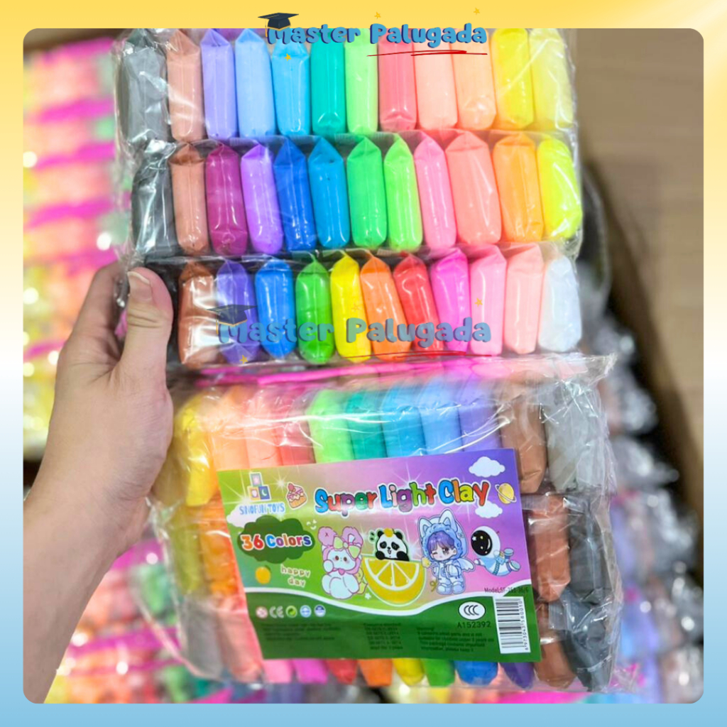 Clay Mainan Anak Isi 24/36PCS Clay Warna Mainan Edukasi Anak Aman Dan Tidak Beracun Clime Set Soft Clay Dough