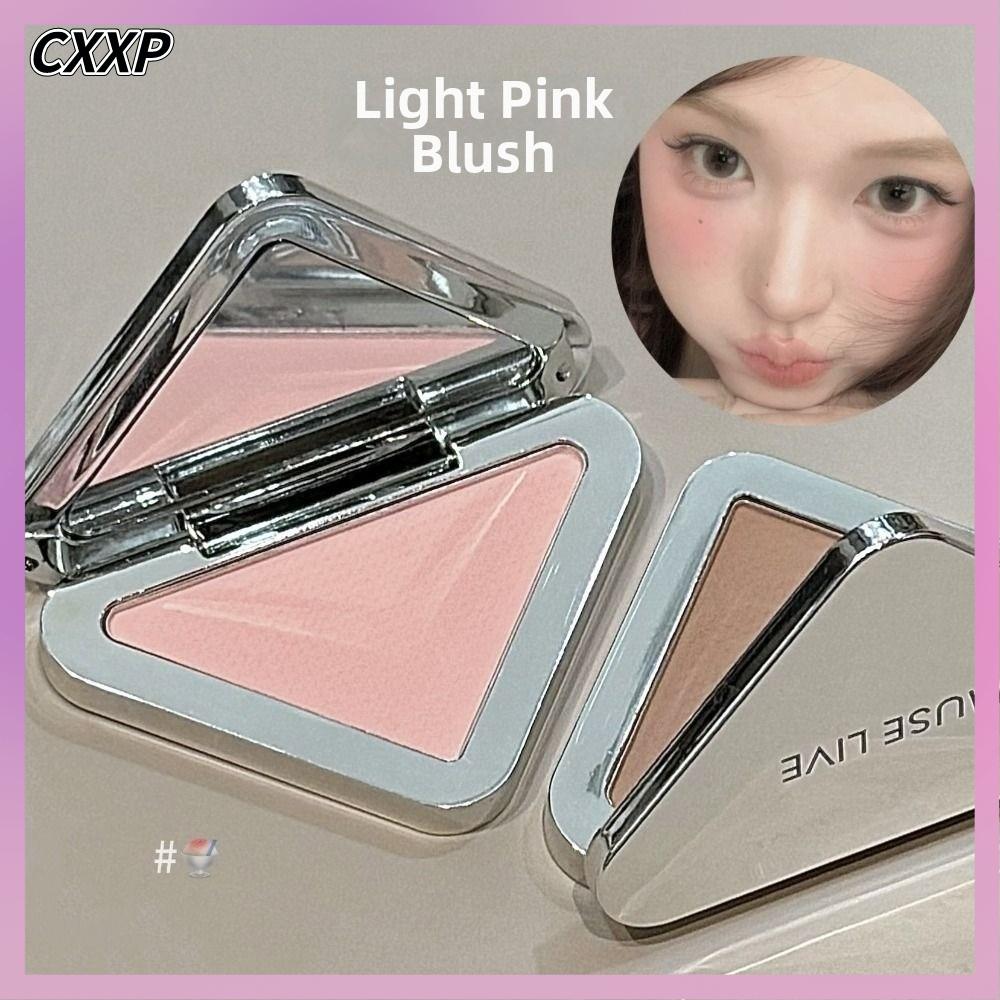 CXXP Mờ Kem má hồng hình tam giác Dễ dàng đẩy Không nhờn Má Hồng  Bền bỉ Kem má hồng trà sữa ngọt ngào dành cho trang điểm