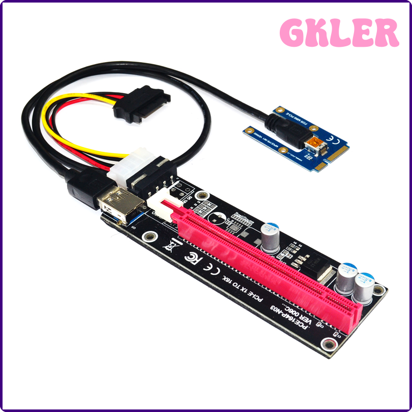 Gkler PCIe nhỏ để PCI Express 16X Riser cho máy tính xách tay đồ họa ngoài thẻ EXP GDC BTC antminer thợ mỏ mpcie để PCI-E khe cắm thẻ đào hswre