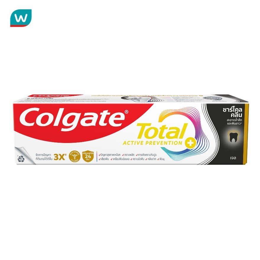 Colgate Toothpaste Total Charcoal Clean 150 G.
