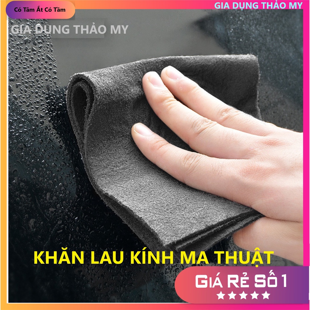 Khăn lau kính lau xe ma thuật không để lại vết mờ - Hàng cao cấp