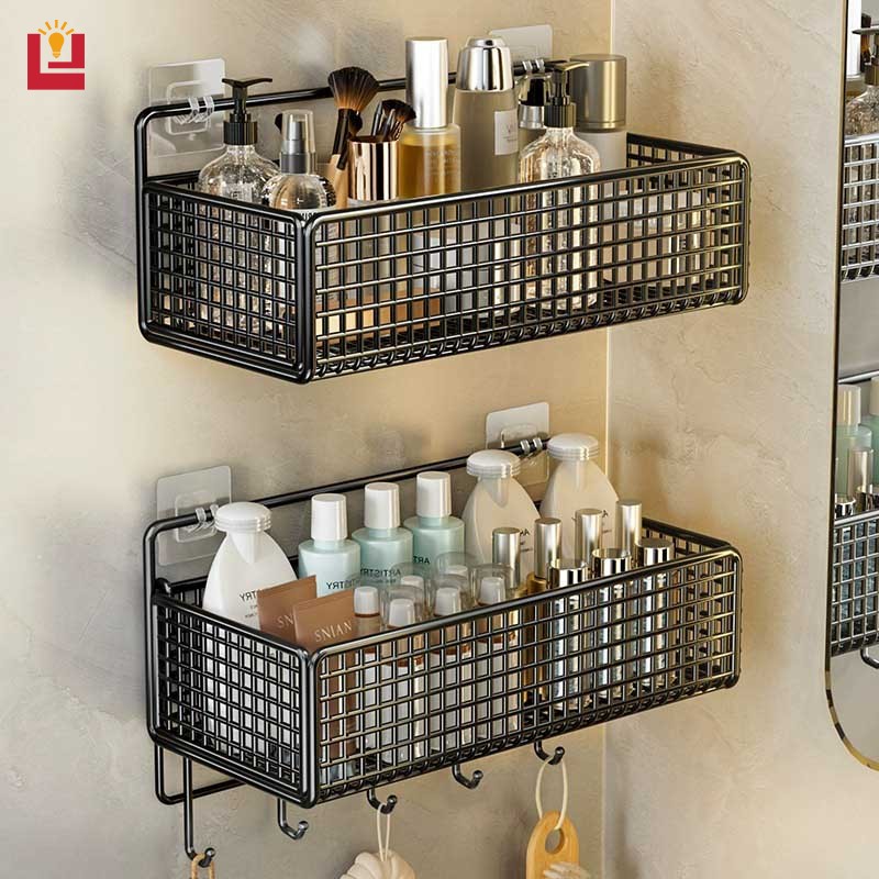 YONUO giá phòng tắm đấm miễn phí giá phòng tắm tường phòng tắm treo phòng tắm giá lưu trữ washstand giá