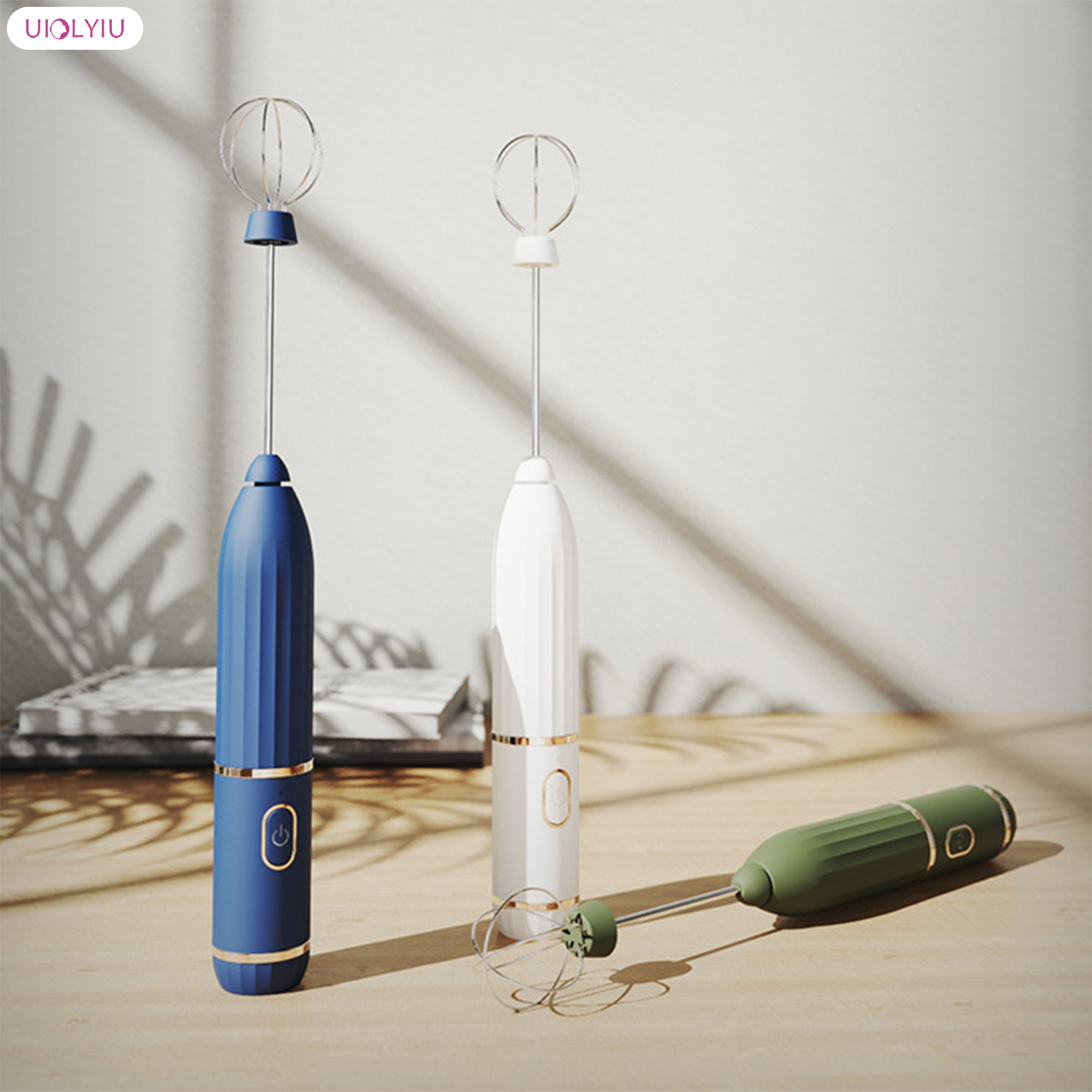 Uiolyiu Cầm Tay bằng điện Mixer cho đồ uống nhỏ hộ gia đình thực phẩm bổ sung cho bánh bánh làm bánh sử dụng