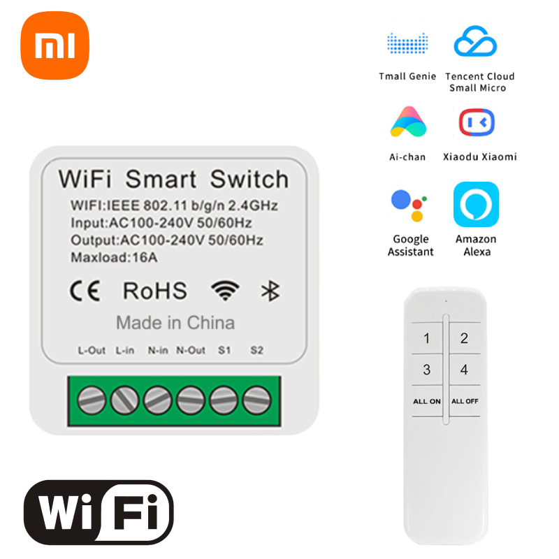 【Bestselling】 Smart Switch Smart Life Wifi Switch Smart Switch 16a Wifi Automation Module 4keys 6 Ke