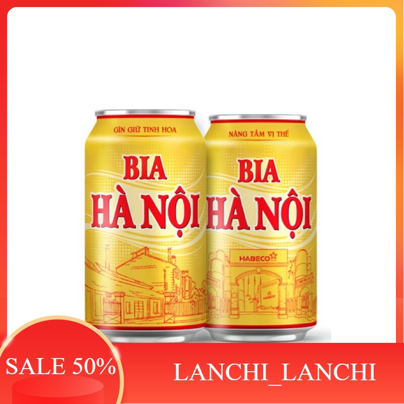Lốc 6 lon Bia Hà Nội / Bia 333/ Bia Sài Gòn - HABECO (330ml/ lon) - Shop Thái Hà