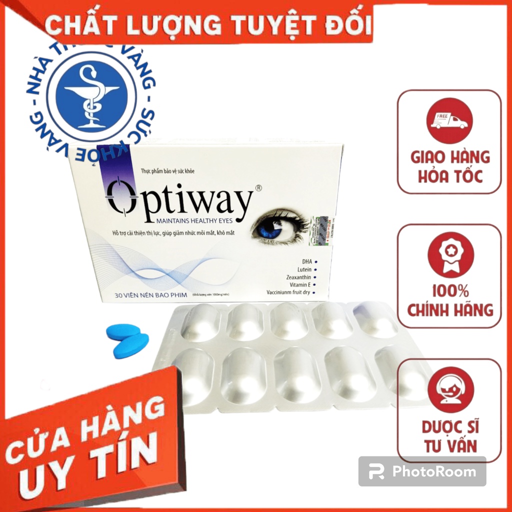 [CHÍNH HÃNG, CHO KIỂM HÀNG] Viên uống cải thiện thị lực Optiway chính hãng