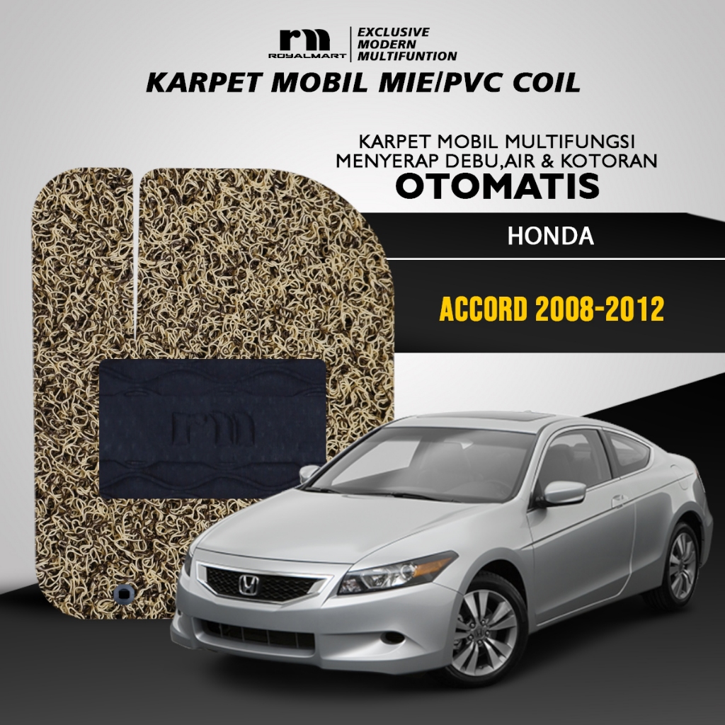 KARPET MOBIL MIE PREMIUM HONDA ACCORD 2008-2012 FULL SET BERGARANSI Harga 580,000 rupiah*Gratis Ongkir