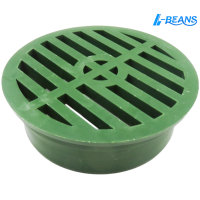 PVC Lawn Drain Green Cover Four Inch for Effective Yard and Garden Drainage