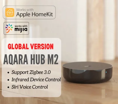 Aqara Hub M2 Global Version Gateway Voice Control TV Aircon Infrared Device SG LOCAL SELLER