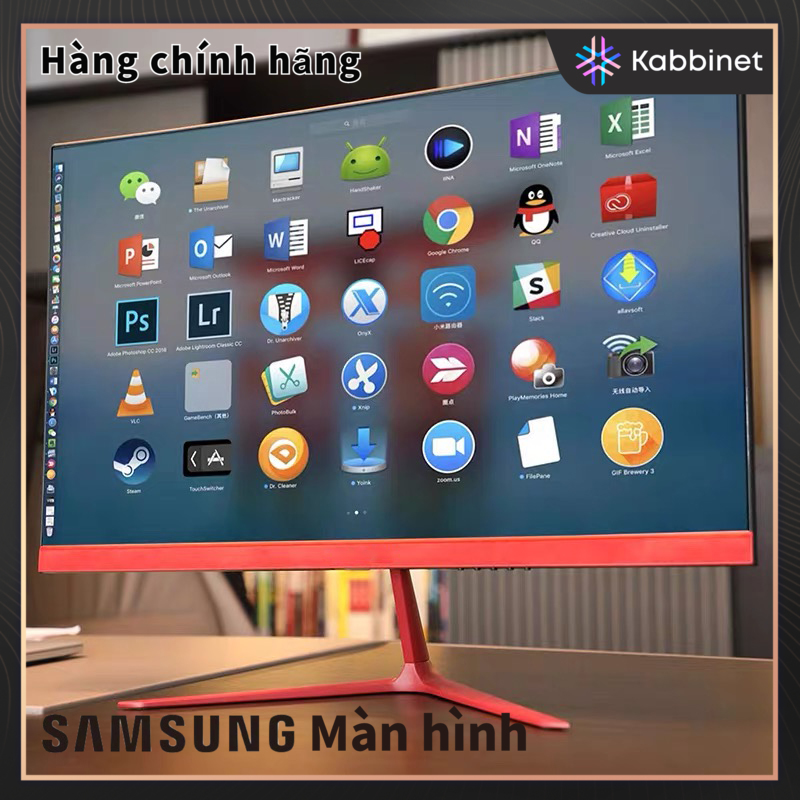 Kabbient Màn hình chơi game mini cong LCD 4K 144hz 24 "cho cuộc thi trò chơi trên PC Màn hình máy tí