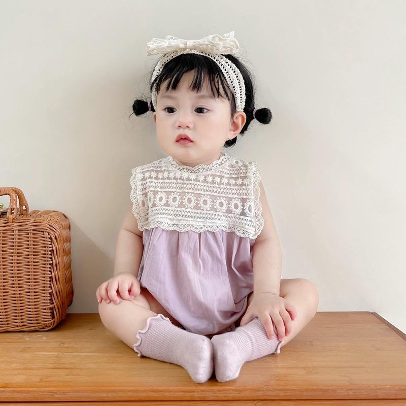 Bé mùa hè Jumpsuit không tay cho cô gái hợp thời trang công chúa Jumpsuit mỏng mùa hè Bộ đồ trẻ em