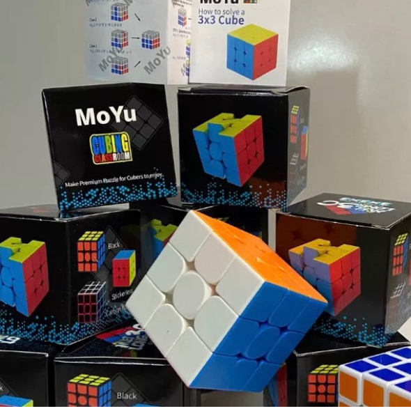Rubik 3×3  Đồ Chơi Rubik 3 Tầng Stickerless logo GAN khối lập phương Đồ chơi Rubik Gan DATAS.