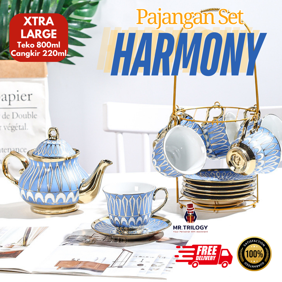Hampers Tea Set Cup Teapot Coaster Harmony Souvenir Coffee Tea Cup Mug Aesthetic Display Vicenza
