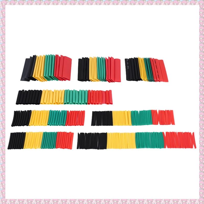 (HRDA) 328Pcs Cable Heat Shrink Tubing Sleeve Wire Wrap Tube 2:1 Assortment Kit