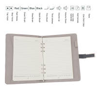 Smart Sensor Digital Notebook Handwriting Recognition PU Leather Note Taking Wireless Paper AI Voice Transcription with Smart Pen APP for Smartphones