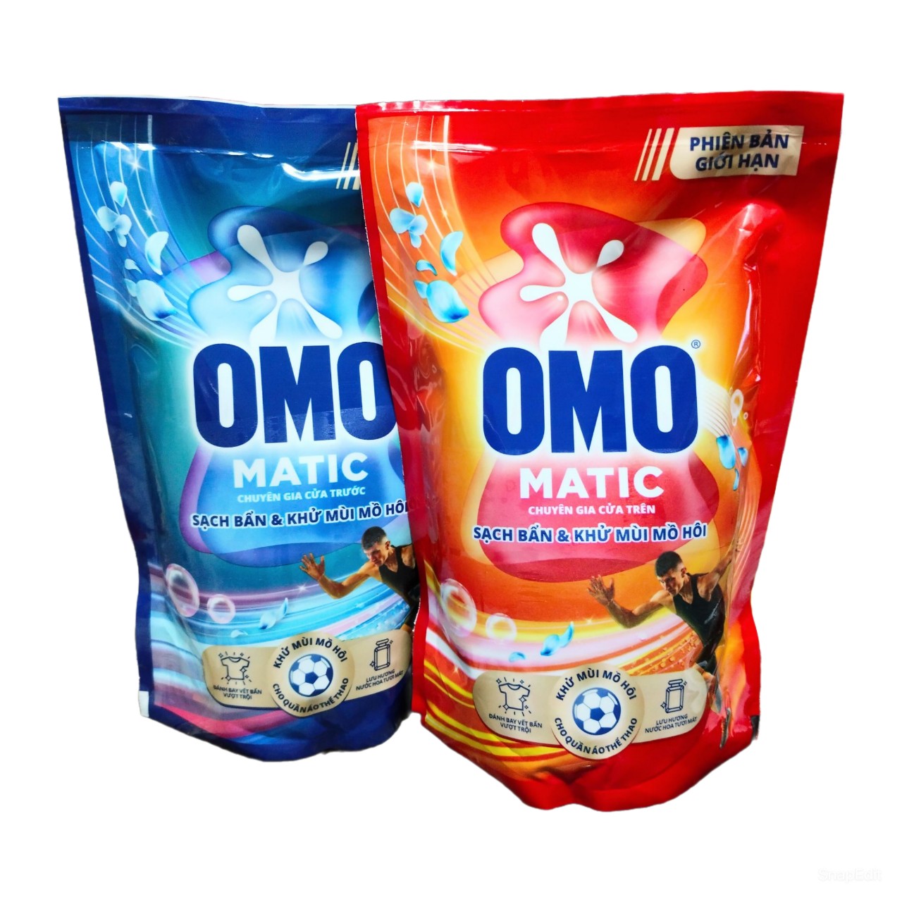 Set 2 Túi Nước Giặt OMO MATIC Hương Hoa Thiên Nhiên - 412G(Hàng Khuyến Mãi) - Phiên bản giới hạn