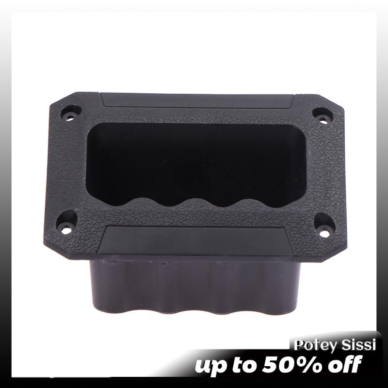 Potey 1 cái loa nhựa màu đen bên xử lý cho tủ khuếch đại Loa trường hợp Guitar thay thế bên bền xử lý âm thanh