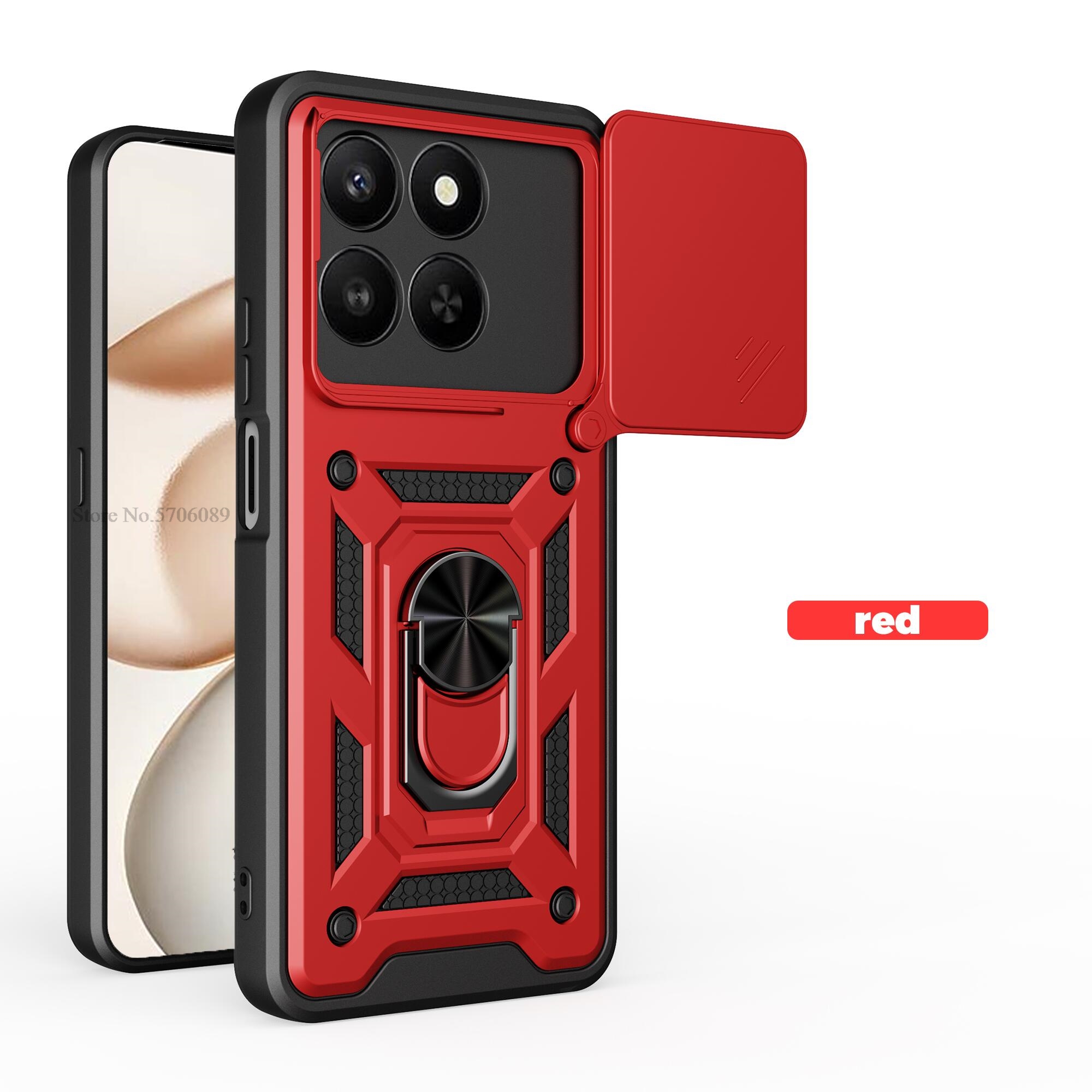 For Honor X7D 5G Case Armor Shockproof Magnetic Slide Lens Phone Cover For Honor X7D Case Mobile Phone Coque Fundas - Image 4
