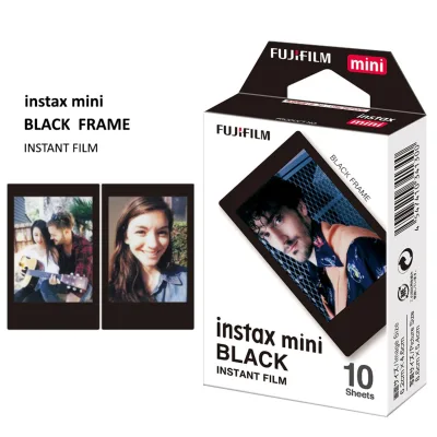 Fujifilm Instax Mini Film Black 10 Sheets for FujiFilm Mini 7s 8 9 90 Camera Polaroid 300 50s SP-1 SP-2