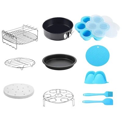 Air Fryer Pressure Cooker Accessories Compatible for Ninja Foodi 8 Qt - Including Springform Pan, Pizza Pan