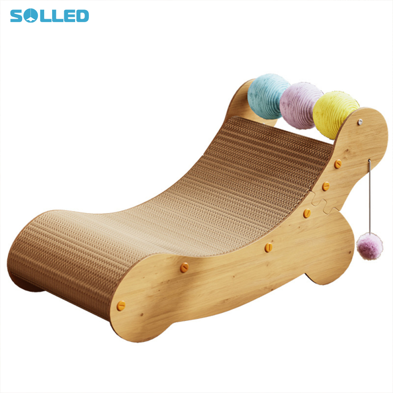 Cat Scratcher Pads Couch Sisal Cat Scratching Cardboard Bed With Toy Balls Curved Kitten Sofa Bed Grinding Claw Bowl Lounge - ยี่ห้อ SOLLED ราคา 572 บาท*ส่งฟรี