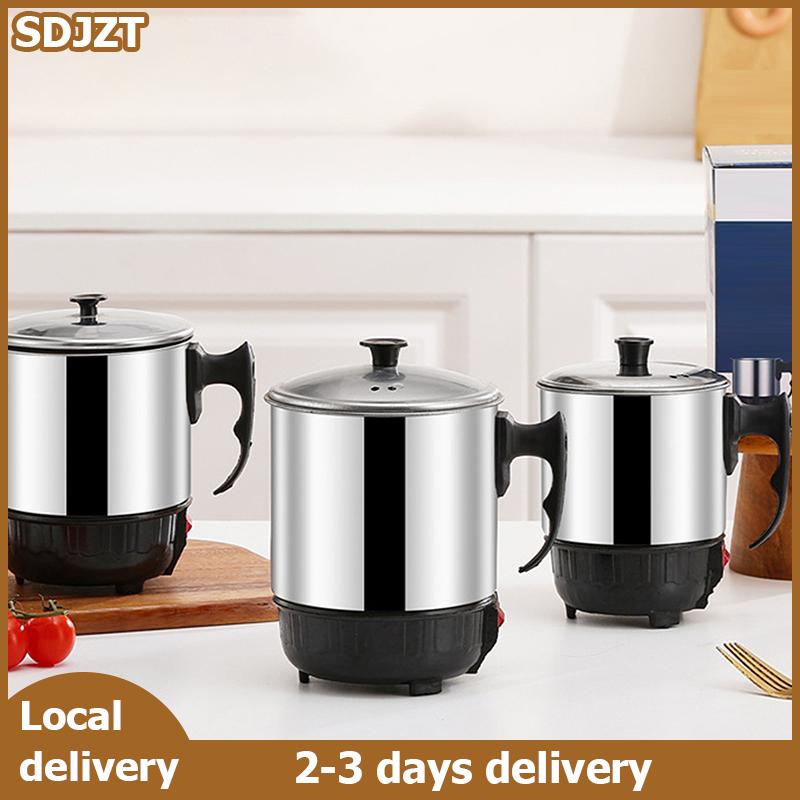 SDJZT 11cm 12cm 14cm đa mục đích chống khô sưởi ấm cup thép không gỉ Máy nước nóng Nồi Điện Ấm đun nước sưởi ấm cup Ấm đun nước cho nấu ăn và du lịch sử dụng