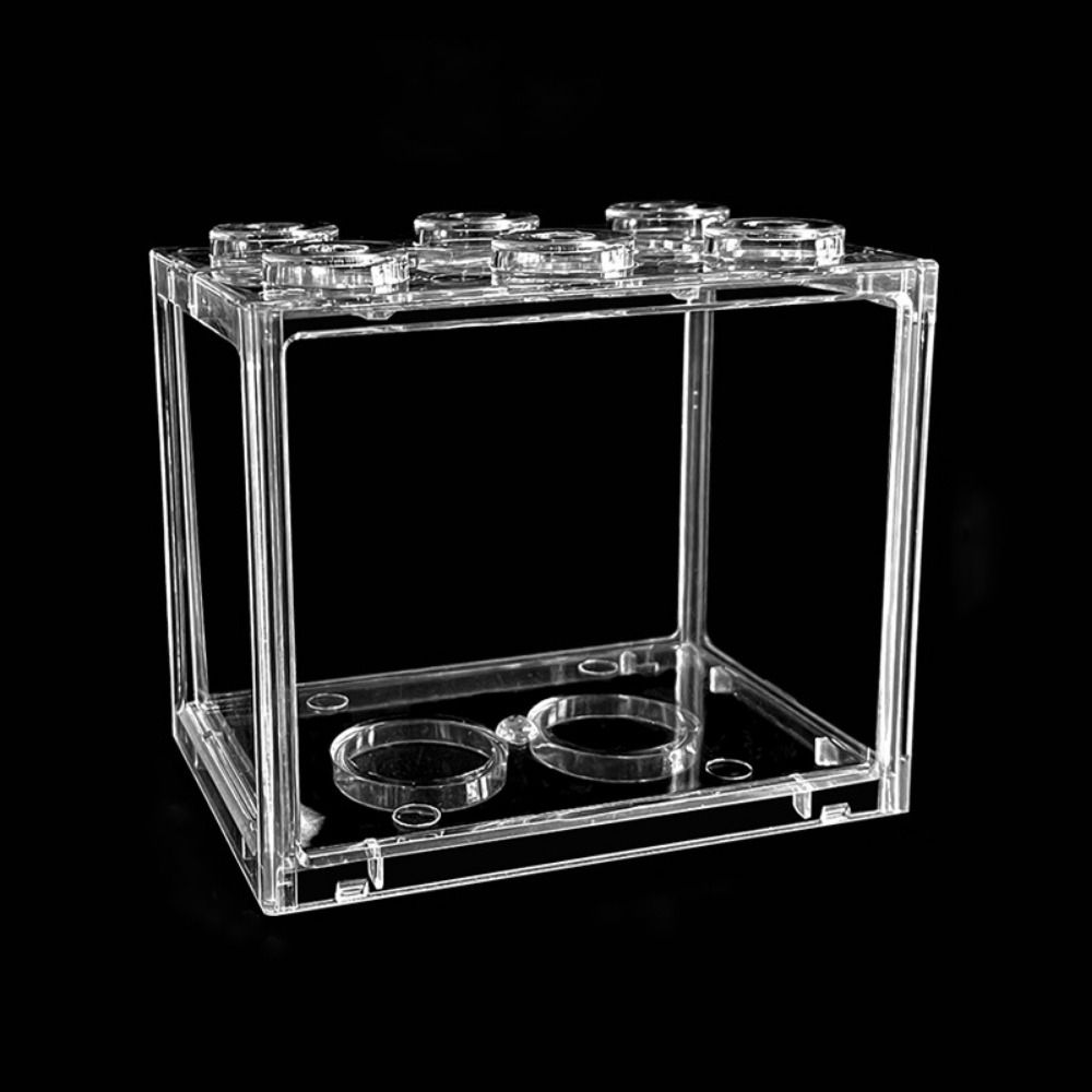 STARRY Mini Fish Tank Candle Lamp Waterproof Decorative Fish Tank Decorative Lamp Mini Fish Tank Light Square Submersible Mini LED Lights Home - 6
