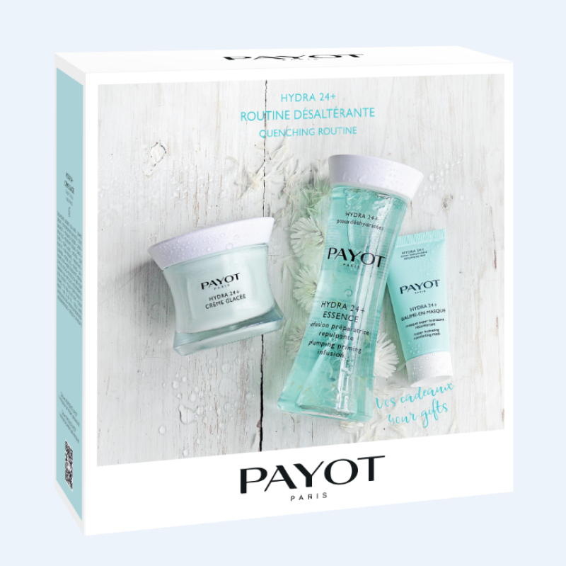 Buy PAYOT Hydra 24+ Quenching Routine Set (1 x Hydra 24+ Creme Glacee Face Cream 50ml + 1 x Hydra 24+ Essence 125ml + 1 x Hydra 24+ Baume-en-masque Face Mask 50ml) Singapore
