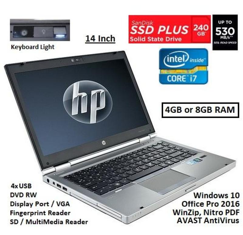 HP 8460p 14 i7 4GB / 8GB 240SSD
