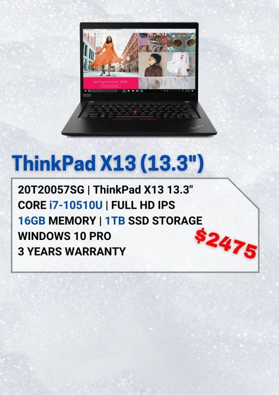Lenovo ThinkPad X13 - 20T20057SG