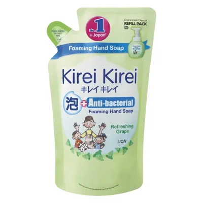 KIREI KIREI Anti-Bacterial Foaming Hand Soap 200ml (Refreshing Grape) - REFILL