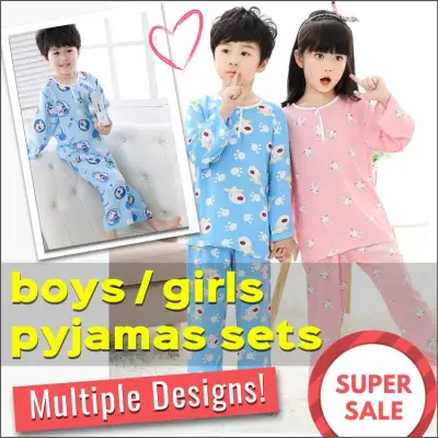 SG Seller / Quality Pyjamas Set / Kids / Children / Boys / Girls / Baby / Silk Cotton / Sleepwear / Nightwear / Pajamas / Series DAP