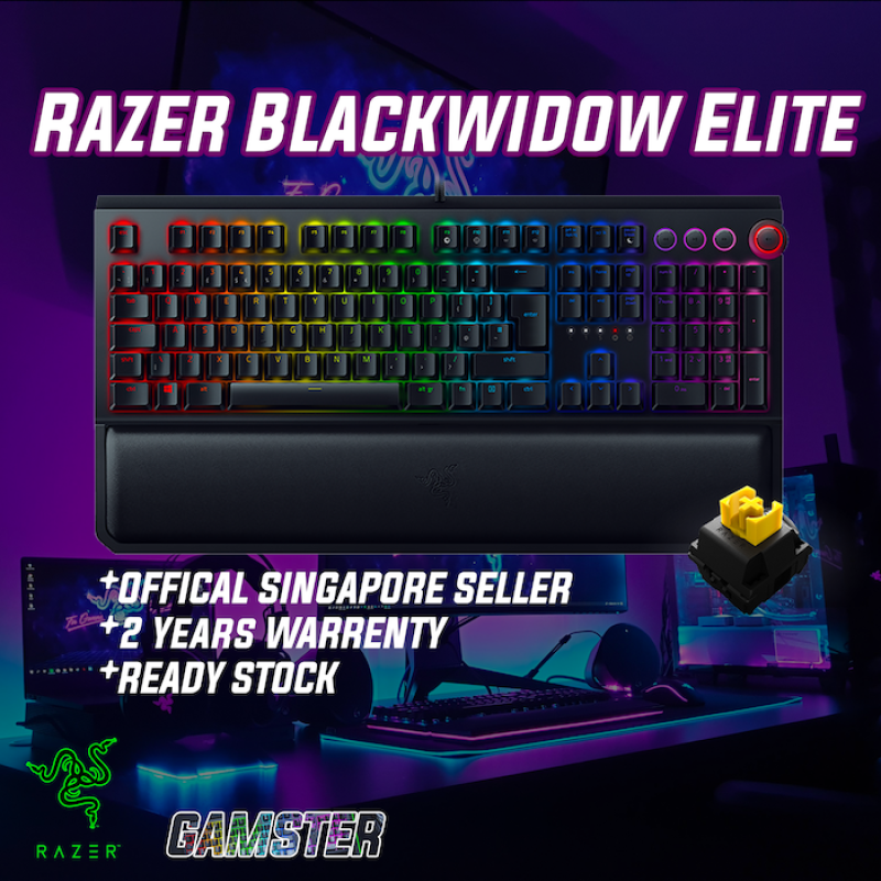 Razer BlackWidow Elite - Mechanical Gaming Keyboard (Yellow Switch) | FREE DELIVERY Singapore