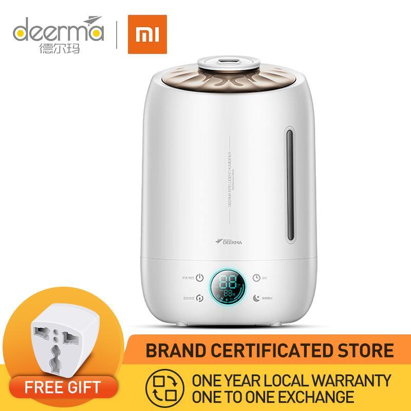 XIAO MI Deerma 5L Shell Air Humidifier, 2 In 1 Essential Oil Diffuser & Air Purifier with Safety Auto Off Mode with LED Digital Screen Singapore