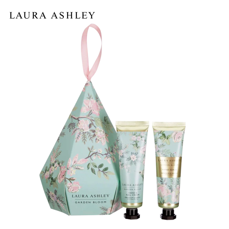 Buy Laura Ashley Garden Bloom Polish and Pamper Hand Duo - Nail and Hand Cream Hand Scrub Moisturizing Beauty Holiday Gift Set Singapore