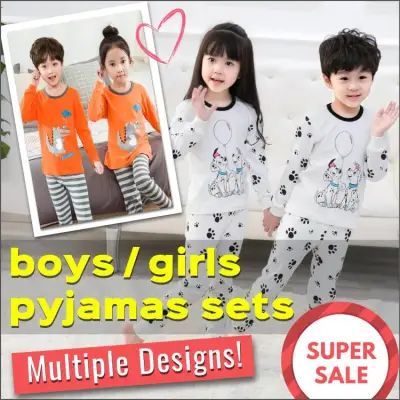 SG Seller / Korean Style Pyjamas Set / Kids / Children / Boys / Girls / Baby / 100% Cotton / Sleepwear / Nightwear / Pajamas / Fast Shipping / Series CWP