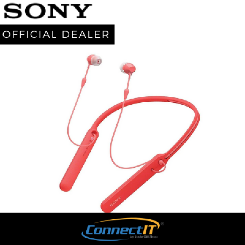 Sony WI-C400 Wireless NFC Bluetooth Neckband Earphones with Long Battery Life (Local 1 Year Warranty) Singapore