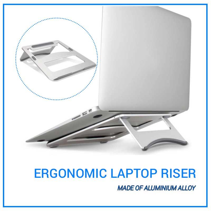 Lightweight Aluminum Foldable Portable Laptop Stand Desk Riser