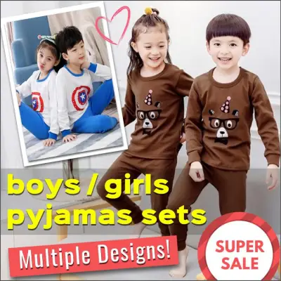 SG Seller / Kids Pyjamas Set / Children / Boys / Girls / Baby / 100% Cotton / Sleepwear / Nightwear / Pajamas / Fast Shipping / Series FBP