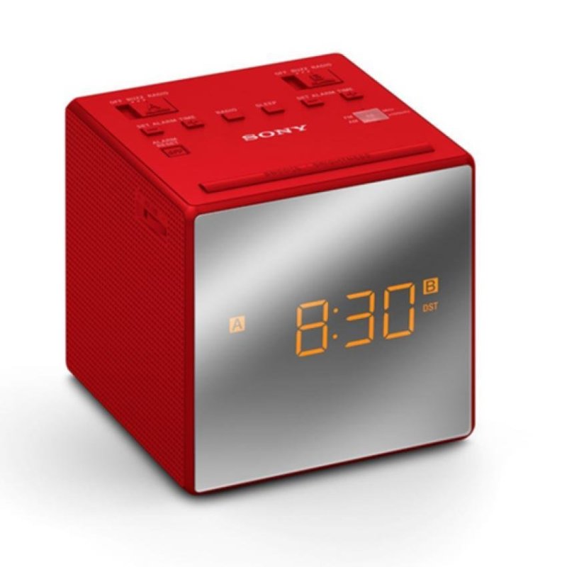 Sony Singapore ICF-C1T Radio Clock with dual alarm (Red) Singapore
