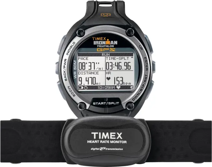 Timex IRONMAN® Global Trainer with GPS + HRM - Matte Black Resin Strap (T5K444)