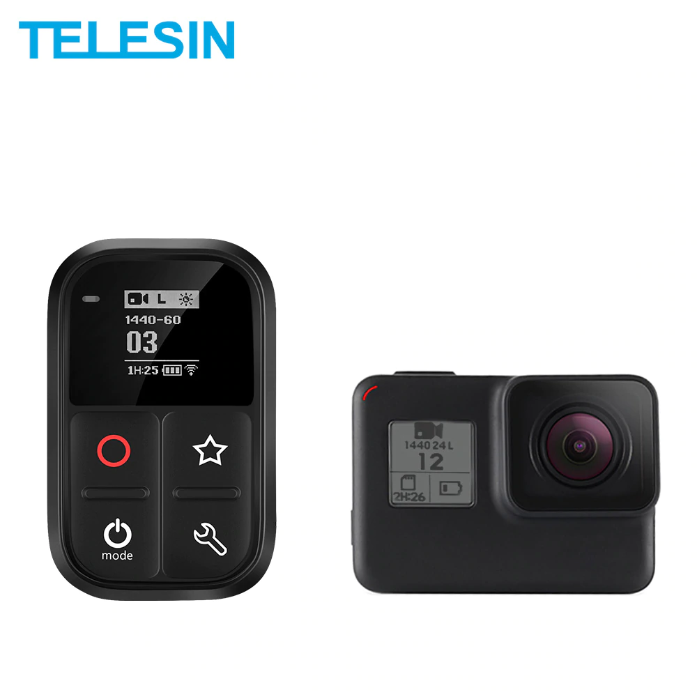 Telesin Waterproof Wifi Remote Control Self Luminous Oled Screen