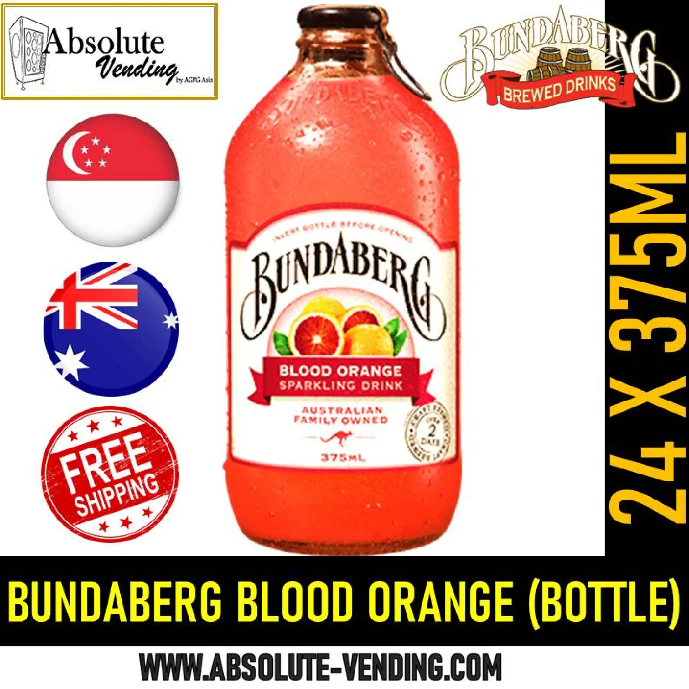 Bundaberg Blood Orange 375ml X 24 Glass Bottle Free Delivery Within 3 Working Days Lazada Singapore