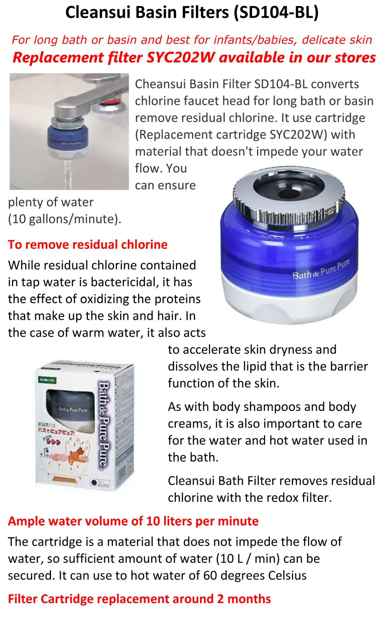 Water Filter Baby Bath
