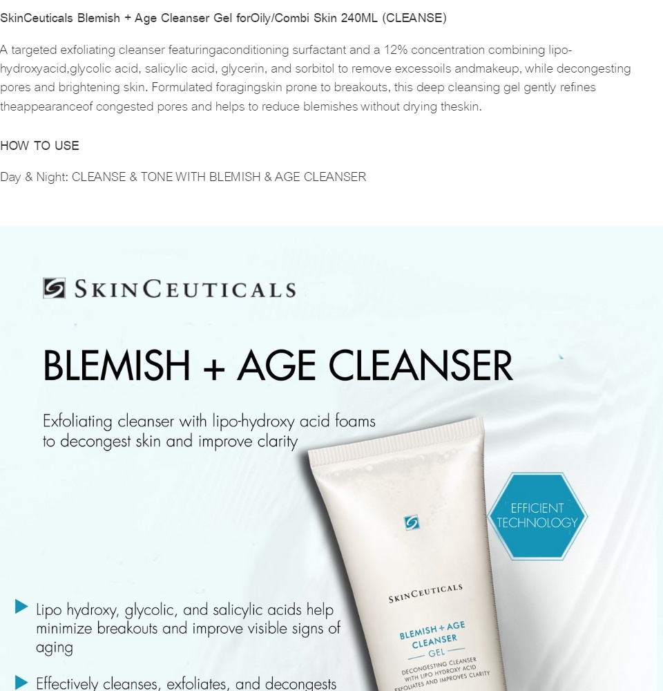 skinceuticals blemish gel