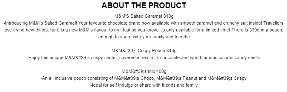 Buy M&M'S Salted Caramel 310g